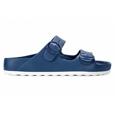 Ccilu Horizon Check Men Casual Beach Slide Sandals with Adjustable Buckle Straps