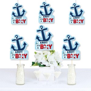 Big Dot of Happiness Ahoy It's a Boy - Anchor Decorations DIY Nautical Baby Shower Essentials - Set of 20 - 1 of 4