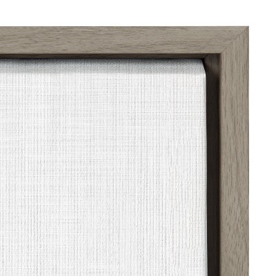 Gray Baby Giraffe Framed Canvas Wall Art, 18x24