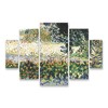 Trademark Fine Art -Vincent Van Gogh 'Garden in Bloom' Multi Panel Art Set Large Diamond - 2 of 3