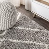 Mercer Shag Plush Tassel Moroccan Geometric Trellis Area Rug - JONATHAN Y - 4 of 4