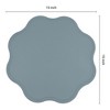 REGALWOVEN Faux Leather Washable Wipeable Placemats 15" x 15" 6 Pcs - 4 of 4