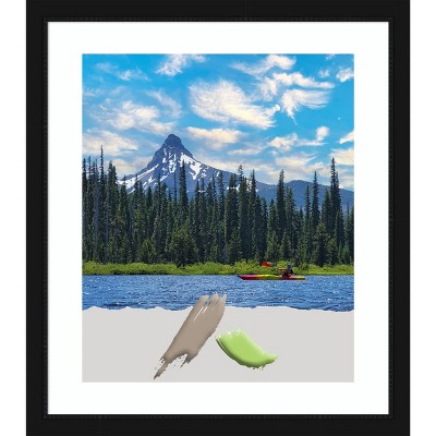 Avon Black Narrow 20x24 Picture Frame with Mat