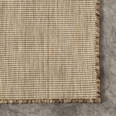 Nakia Natural Flat Woven Synthetic 2' x 3' Indoor/Outdoor Rug
