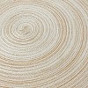 Wrapables 15" Woven Round Placemats (Set of 6), Beige - image 2 of 4