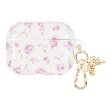LoveShackFancy x Target – Case-Mate Ribbon Rosa Flora AirPods Pro 3 Protective Case Sterling Dusk