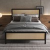 Full-size platform bed frame, metal bed frame with under-bed storage, suitable for bedrooms without a spring mattress - 3 of 4
