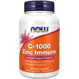 C-1000 Zinc Immune by Now Foods  -  90 VegCap - 1 of 1