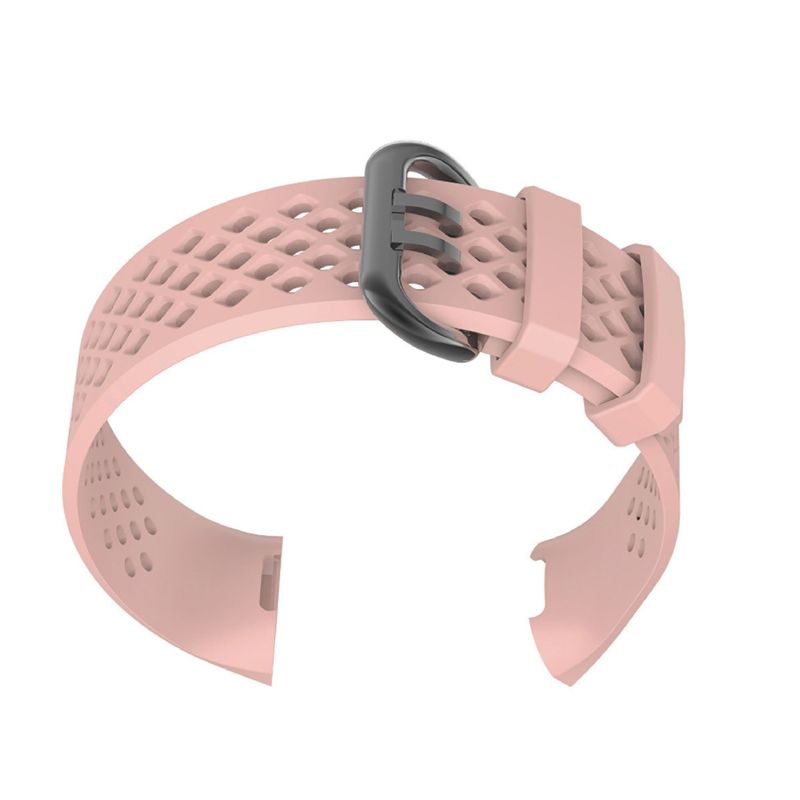 Insten Silicone Watch Band Compatible with Fitbit Charge 3, Charge 3 SE, Charge 4, and Charge 4 SE, Fitness Tracker Replacement Bands, Pink, 3 of 10
