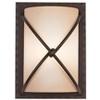 Minka Lavery Rustic Wall Light Sconce Aspen Bronze Hardwired 9 1/4" Fixture "X" Wire Design Scavo Glass Shade for Bedroom Bathroom - 4 of 4