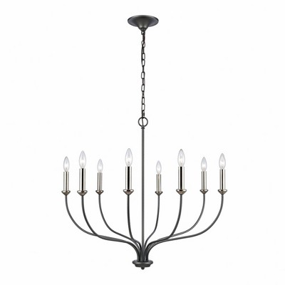 Elk Home Madeline 8 - Light Chandelier in  Dark Gray