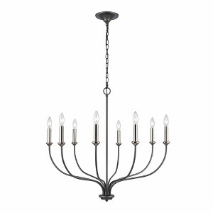 Elk Home Madeline 8 - Light Chandelier in  Dark Gray - 1 of 4