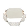 Hynes Eagle PU Crossbody Bag Purse-Beige - 4 of 4