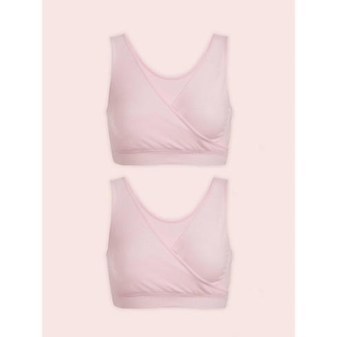 Leading Lady The Alora - Nylon Seamless Sleep Bra 2-pack In Blush 2pk