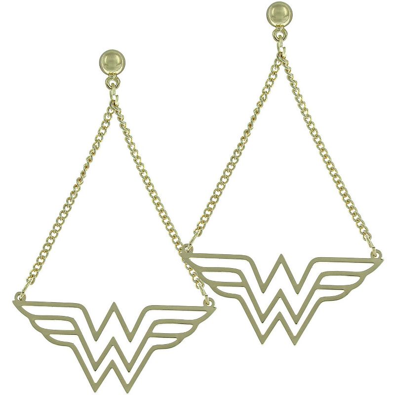 DC Comics Wonder Woman Dangle Earrings, 1 of 4