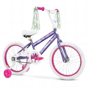 SKONYON Princess 18" Kids' Bike - Purple - 1 of 4