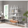 Sailboat-Inspired Bookshelf, 70.87 inch Industrial 4-Tier Open Storage Shelf with Drawer, Wooden & Metal Freestanding Bookcase, Sturdy Display Rack - 2 of 4