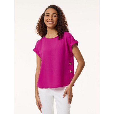 Jones New York Plus Size Button Detail Blouse - 2X