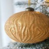 GlasFlength Tree Ornaments Modern Glass Ball Set Simple Elegant Design for Christmas Tree Home Decor Indoor Outdoor, Gold, 4.7"*4.7"*4.7" - 4 of 4