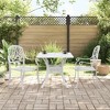 vidaXL Bistro Set White Cast Aluminum - 2 Items - 2 of 4