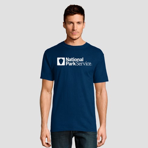 Hanes National Park Service Graphic Tee Shirt Navy Blue Men/'s Size Medium-3XL