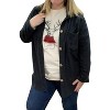 Women's Fleece Button Shirt Jacket - honeyme - 2 of 3