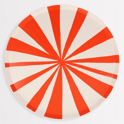 Meri Meri Red Stripe Dinner Plates (Pack of 8)