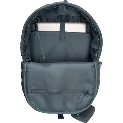 JOAN & DAVID Wave Quilted Puffer Nylon 18 Inch Workbook Backpack 346-SPRUCE One Size — фото 6