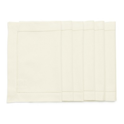 Solino Home Cotton and Linen Hemstitch Placemats