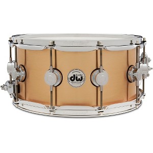 DW Collector's Series 3 mm Brushed Bronze Snare Drum - 1 of 4
