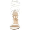 Allegra K Women's Woven Lace Up Strappy Stiletto Heel Sandals - 3 of 4