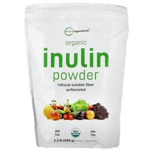 Micro Ingredients Organic Inulin Powder, Unflavored, 2.2 lb (998 g) - 1 of 2