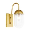 Elegant Lighting Kace 1 light Brass and Clear glass wall sconce - image 4 of 4