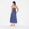 Women's Lace Trim Maxi A-Line Dress - Wild Fable™ Blue - 3 of 3
