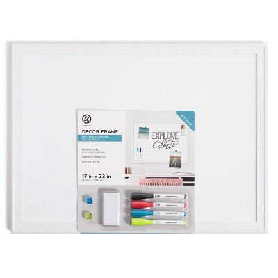 U Brands 17"x23" Minimal Deco Dry Erase Board Value Pack