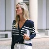 Women's Navy Nautical Long Sleeve Cardigan - Cupshe - 2 of 4