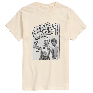 Men's Star Wars Vintage Photo Short Sleeve Graphic T-Shirt - Cream