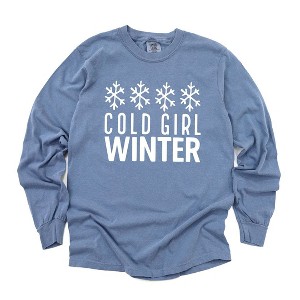 Simply Sage Market Women's Cozy Girl Winter Long Sleeve Garment Dyed Tee - 1 of 2
