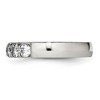 Chisel Stainless Steel Polished Cubic Zirconia 4mm Band Ring - 4 of 4