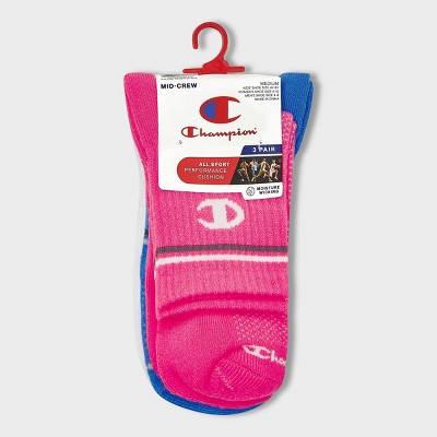 Champion All Sport Performance Mid Crew Socks 3pk