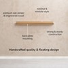 MH London Stealth 36" MDF & Mapa Burl Veneer Wall Mounted Shelves - 3 of 4