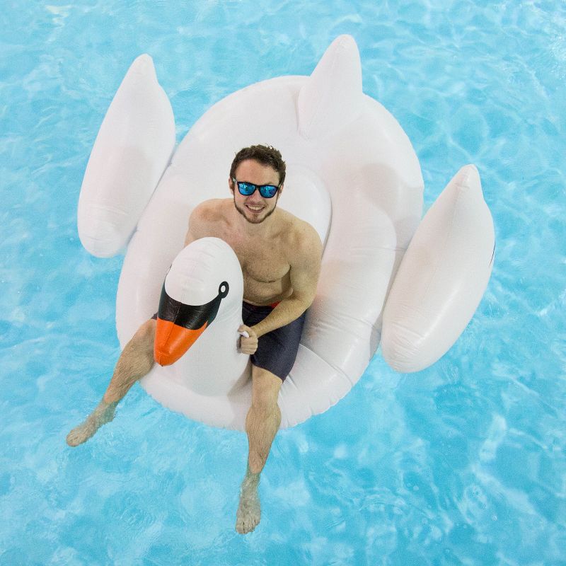 Swimline Giant Inflatable 75-Inch Swan Float For Swimming Pools | 90621, 5 of 7