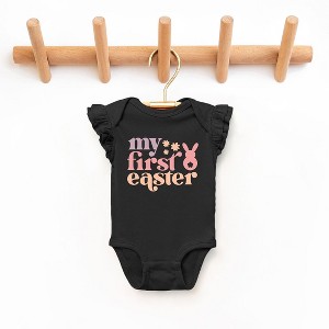 The Juniper Shop My First Easter Baby Flutter Sleeve Bodysuit - 1 of 2