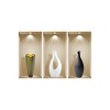 HomeRoots Set of Three Bot Faux Niche 3D Peel and Stick Wall Decals - 4 of 4