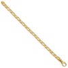 Black Bow Jewelry 4.75mm 14K Yellow Gold Modified Figaro Chain Bracelet - 2 of 3