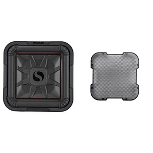 Kicker 46L7T122 L7T L7-Thin 12" Subwoofer, Dual Voice Coil, 2-Ohm & 52GL712 Grill Bundle - 1 of 4