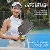Aukfa Thermoformed Pickleball Paddle – Gold Titanium Wire Texture, 16mm PP Honeycomb Core, Fabric Surface,Multicolor - 2 of 4