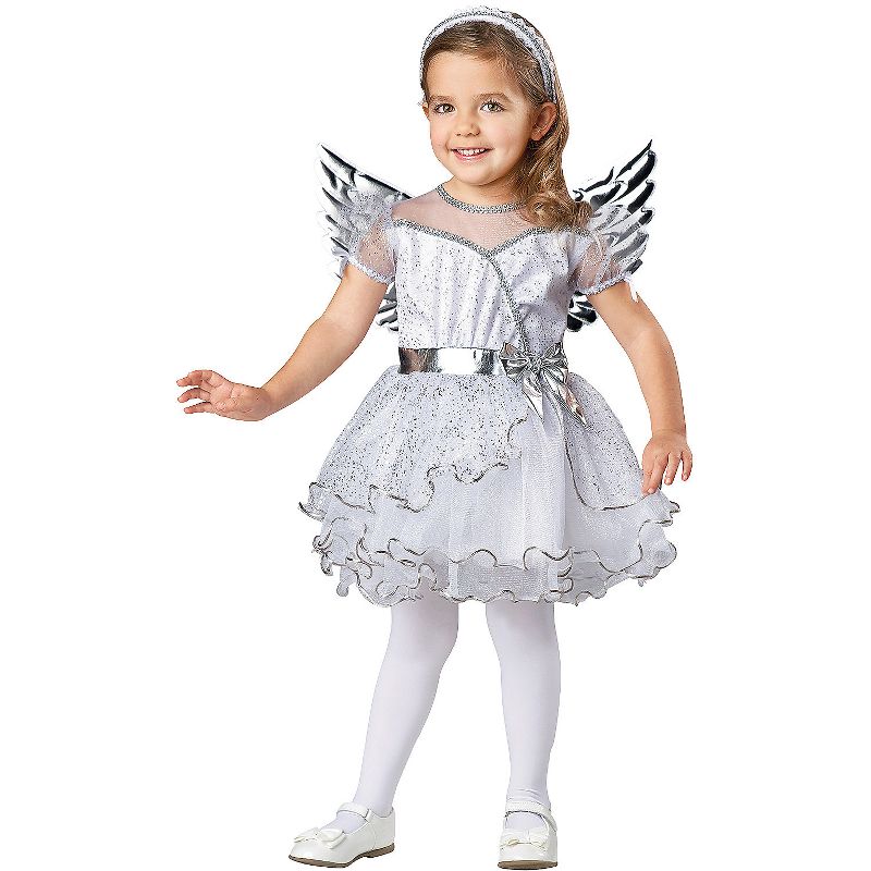 Seasons USA Toddler Girls' Guardian Angel Costume - Size 3T-4T - White, 1 of 2