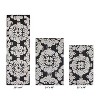 Medallion Collection 3 Piece 100% Cotton Tufted Bathroom Rug Set  with Non-Slip Backing, Machine Washable, Tumble Dry Bath Mat - 2 of 4