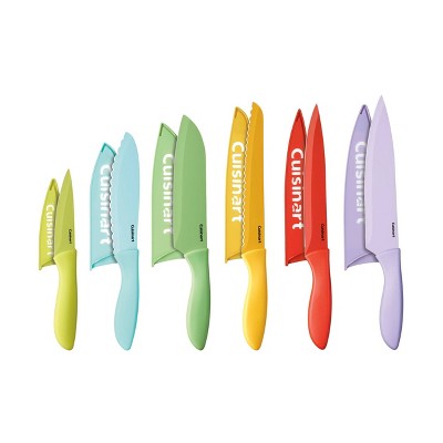 Cuisinart Advantage 12pc Ceramic-Coated Color Knife Set with Blade Guards - C55-12PCER1